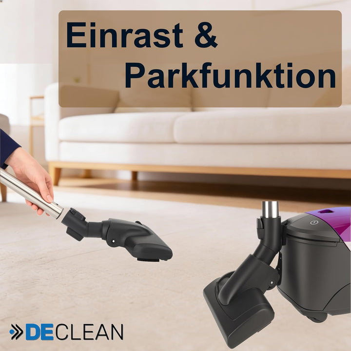 DeClean Bodendüse Bürste kompatibel mit Miele Staubsauger C1, C2, C3, Complete, Compact, Classic, S8