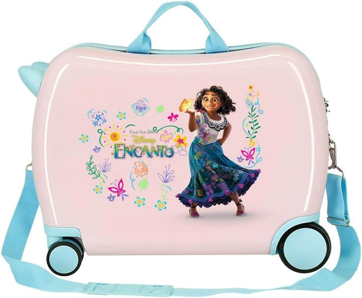 Disney Encanto Kinderkoffer, Rosa, 50 x 39 x 20 cm, Hartplastik, seitlicher Kombinationsverschluss,