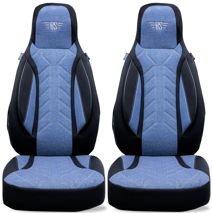 BREMER SITZBEZÜGE Mass Sitzbezüge Schonbezüge für Skoda Kodiaq PLKT206 PLKT206 - Schwarz/Blau Kodiaq