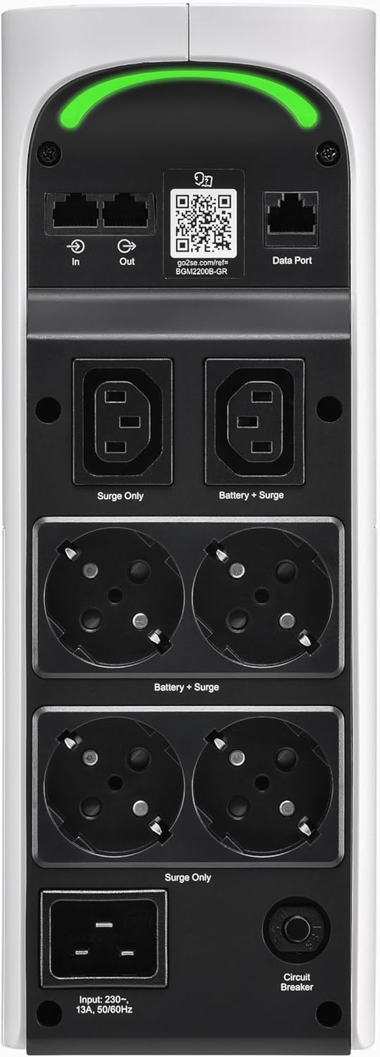 APC Gaming unterbrechungsfreie Stromversorgung Back UPS Pro, 2200VA/1320W, Tower, 230V, 4X Schuko-St