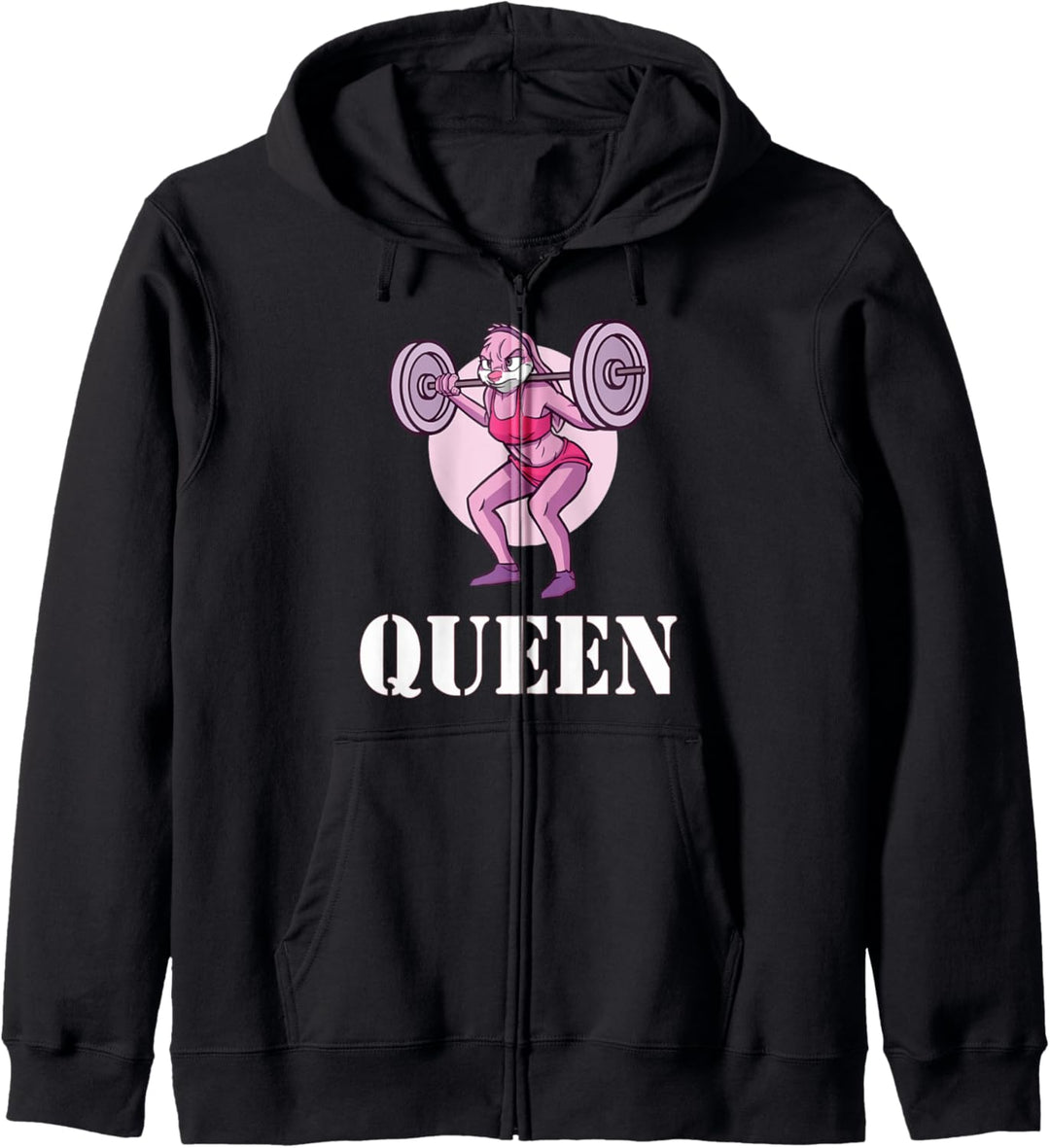 Gym Partner Queen Bunny Gewichtheben Ziele Fitness Paar Kapuzenjacke