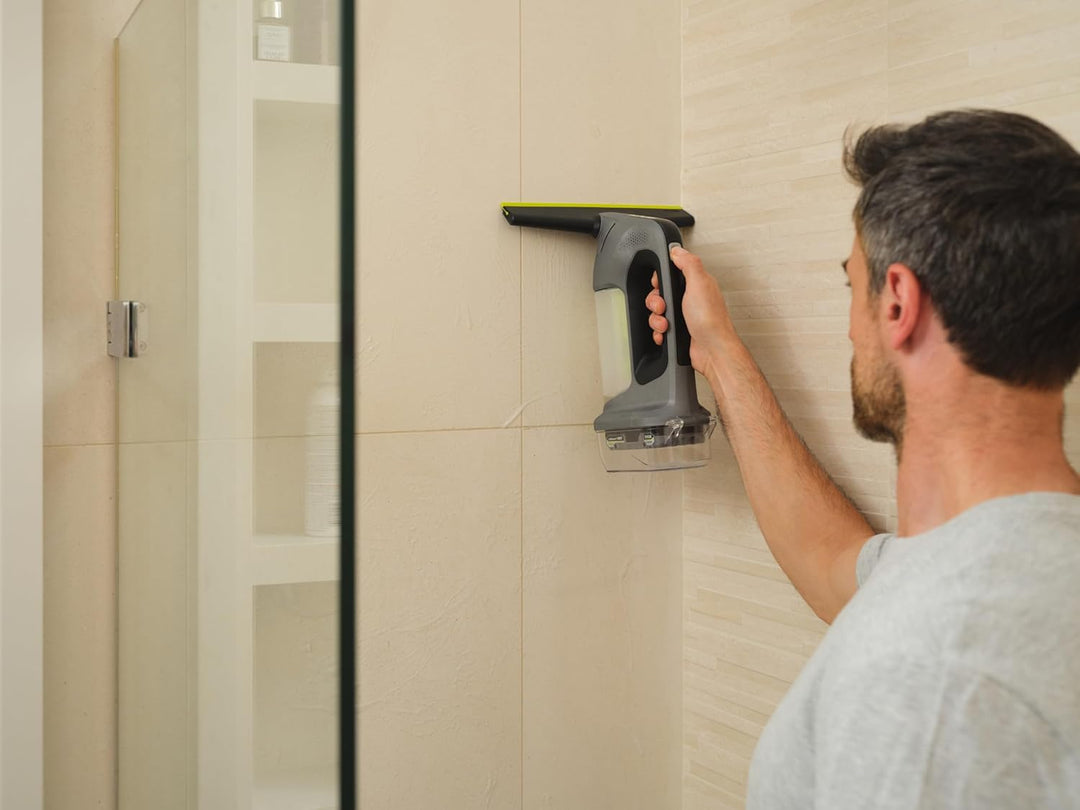 RYOBI 18 V ONE+ Akku-Fenstersauger RWV18-0, inkl. Sprühflasche und Mikrofasertuch,ohne Akku und Lade