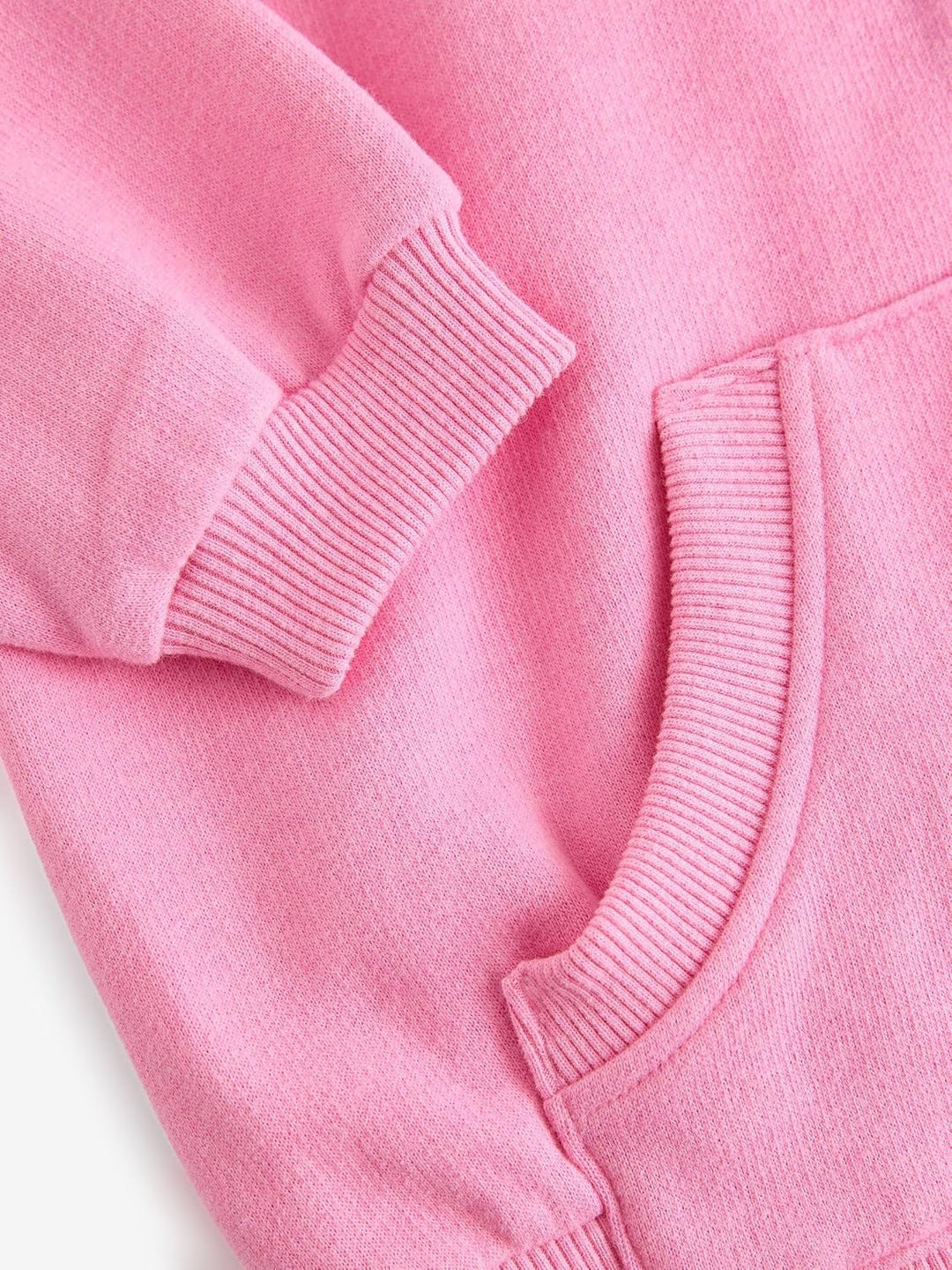 NEXT Mädchen Standard Kapuzenjacke mit durchgehendem Reissverschluss 98 Blush Pink, 98 Blush Pink