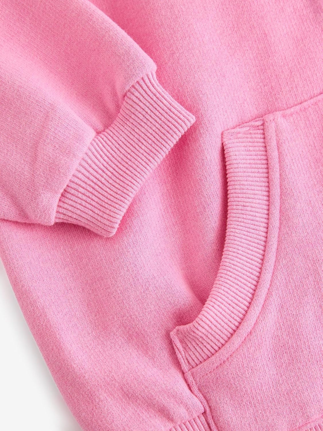 NEXT Mädchen Standard Kapuzenjacke mit durchgehendem Reissverschluss 110 Blush Pink, 110 Blush Pink