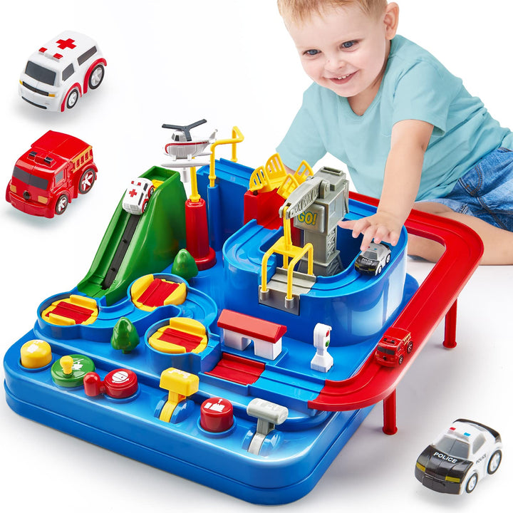 Auto Spielzeug ab 3 4 5 6 Jahre - Track Cars Spielzeug Autobahn Kinder für Kinder Jungen Mädchen übe