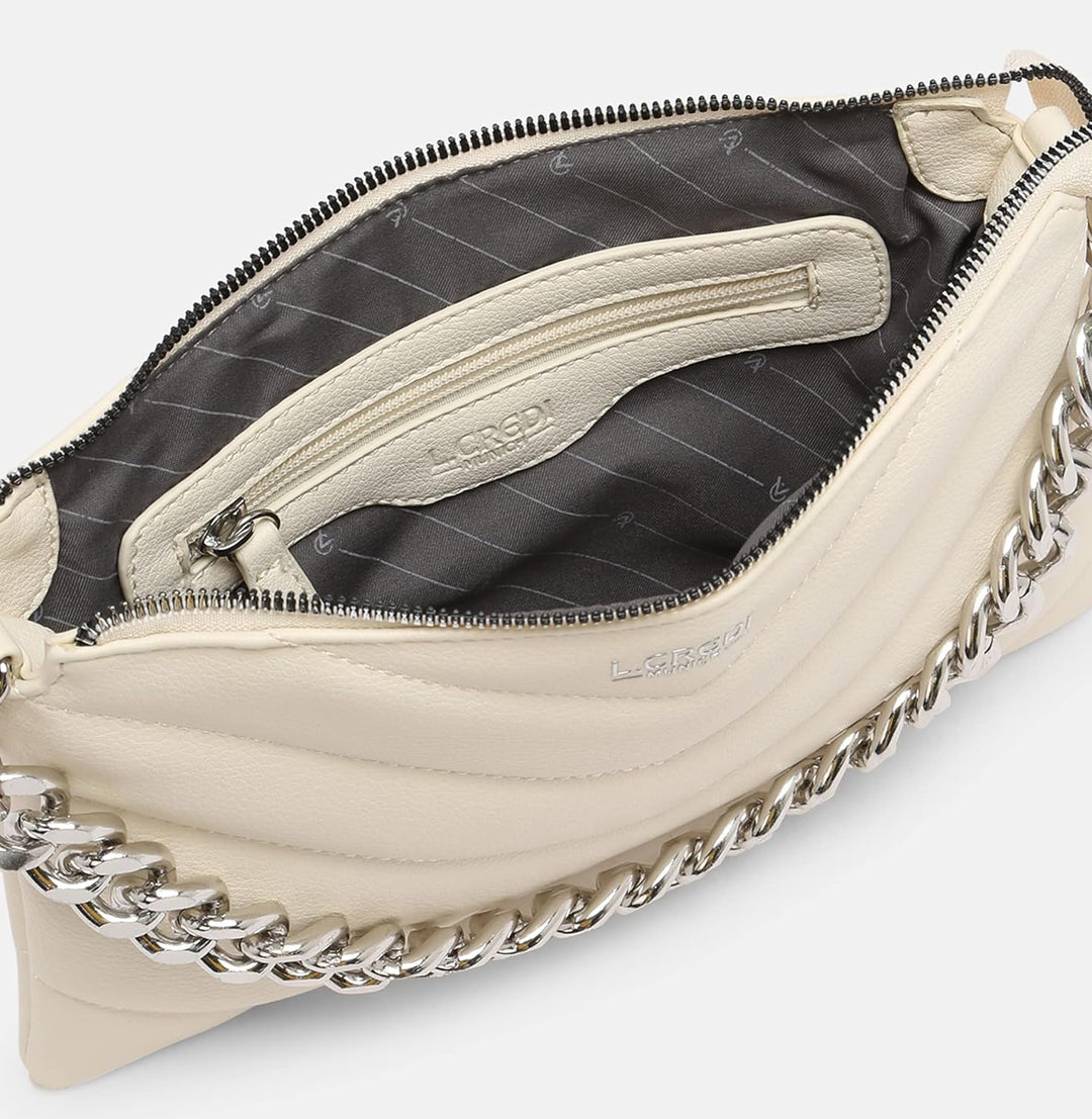 L.CREDI Shopper Kalinka Einheitsgrösse Perlweiss, Einheitsgrösse Perlweiss