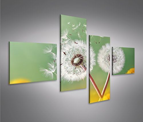 islandburner Bild Bilder auf Leinwand Pusteblume V2 Natur Blumen 4L XXL Poster Leinwandbild Wandbild