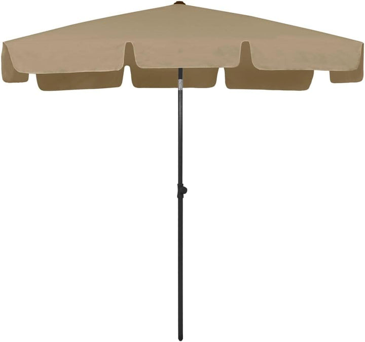 WIFESE Strandschirm Strand Sonnenschirm Gartenschirm Marktschirm UV Beständig Kippbar Höhenverstellb