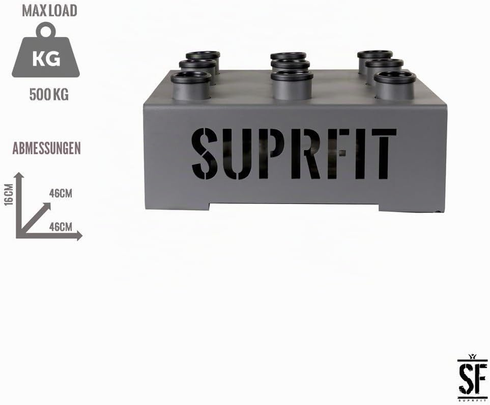 Suprfit Birger Hantelständer - vertikale Langhantelstangen Halterung für 9 Stangen, geeignet für Han