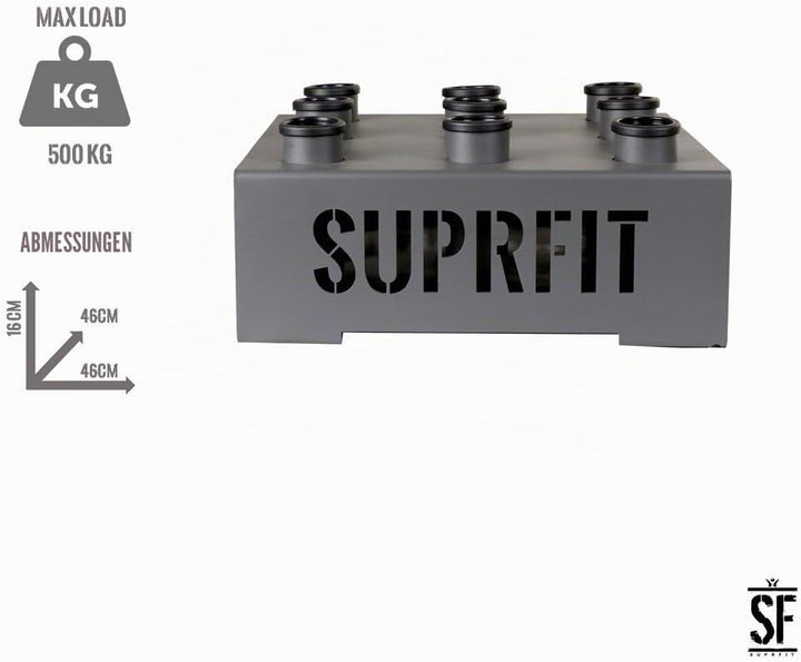 Suprfit Birger Hantelständer - vertikale Langhantelstangen Halterung für 9 Stangen, geeignet für Han