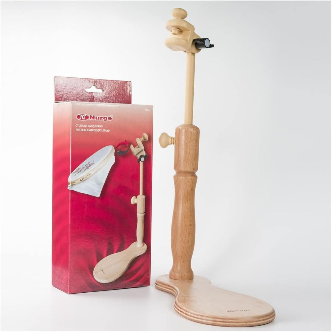 Nurge Verstellbarer Stickerei Tischständer Kreuzstich Hoop Ständer Stickrahmen Halter Handpoliert Na