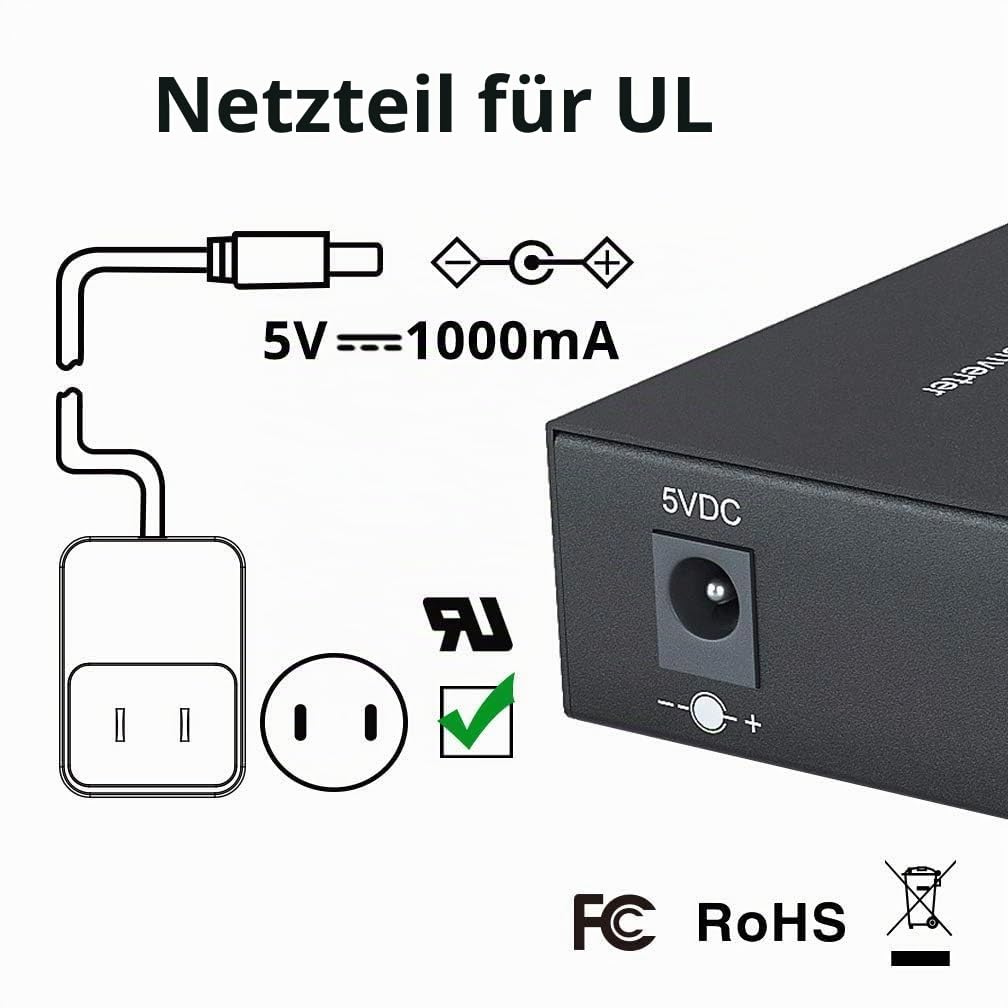 ipolex SFP+ Medienkonverter G0200-SFP (Kit #31), 10GBase-T Reichweite 30 Meter, SFP+ SR Modul, 300 m
