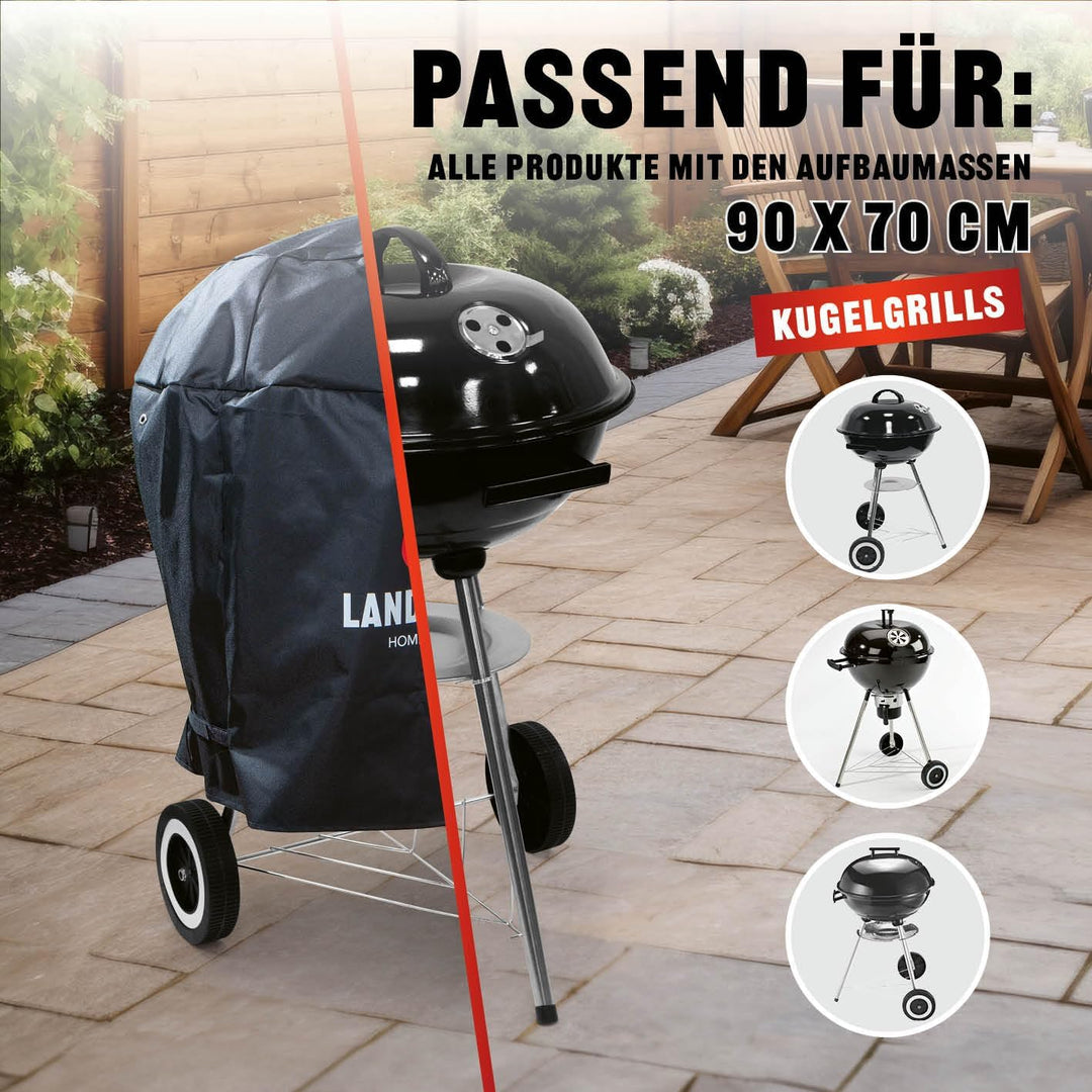 Landmann Grillabdeckung | PVC Grillzubehör - Wetterfest | Abdeckhaube für Grills | Grillhaube, Abdec