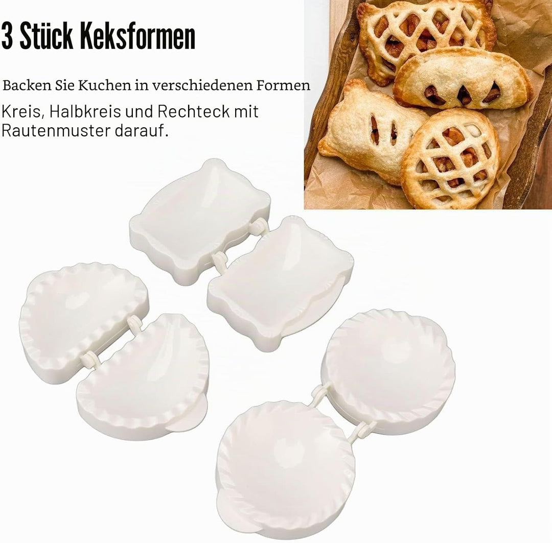 Mini Hand Pie Molds, 3Pcs Teigpresser Tasche Hand Pie Maker Pie Molds Empanda Presse Teig Presse Pie