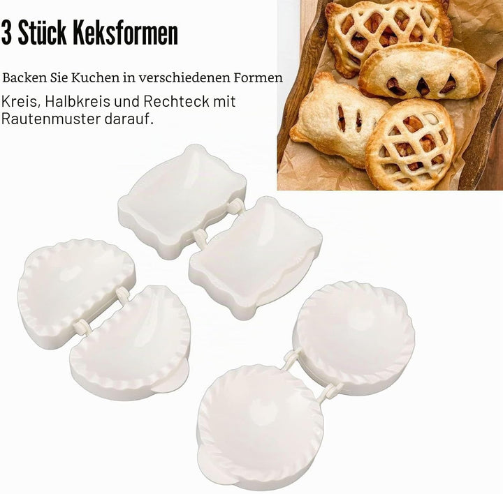Mini Hand Pie Molds, 3Pcs Teigpresser Tasche Hand Pie Maker Pie Molds Empanda Presse Teig Presse Pie