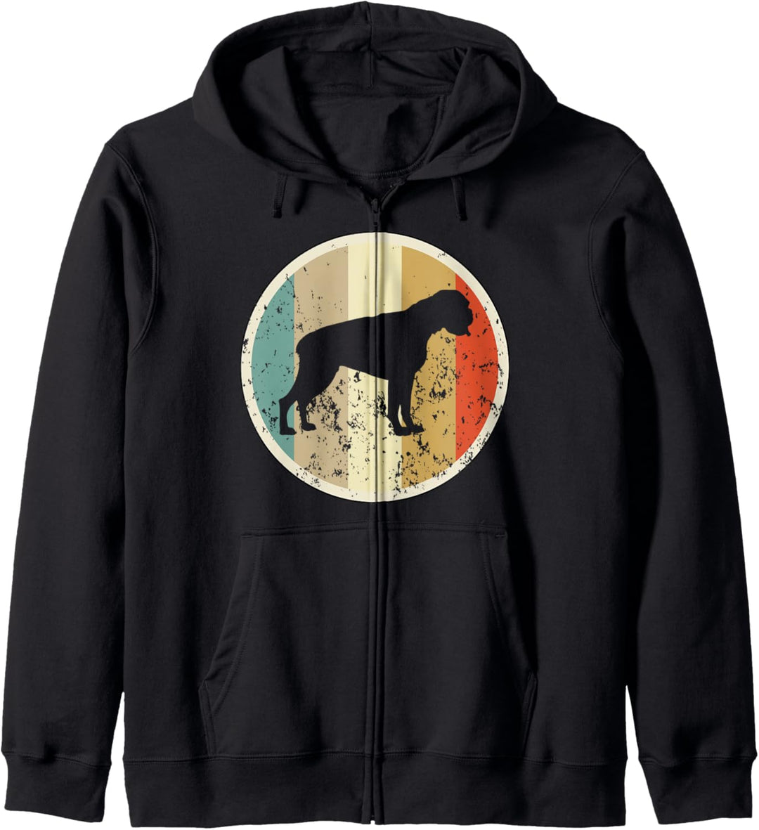 Retro Vintage Grunge Style Deutscher Boxer Hunde Kapuzenjacke
