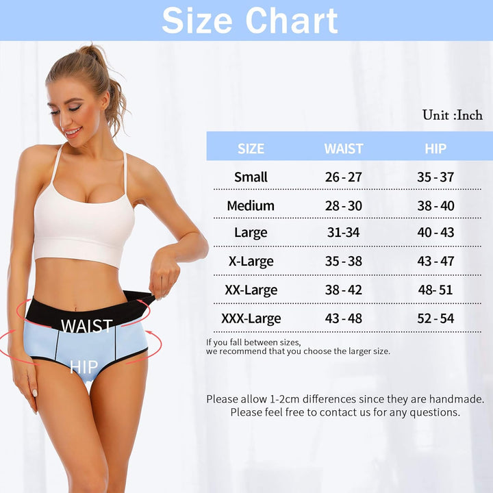 Senllori Damen Unterwäsche, hohe Taille, Baumwolle, Bauchkontrolle, weiche volle Abdeckung Multipack