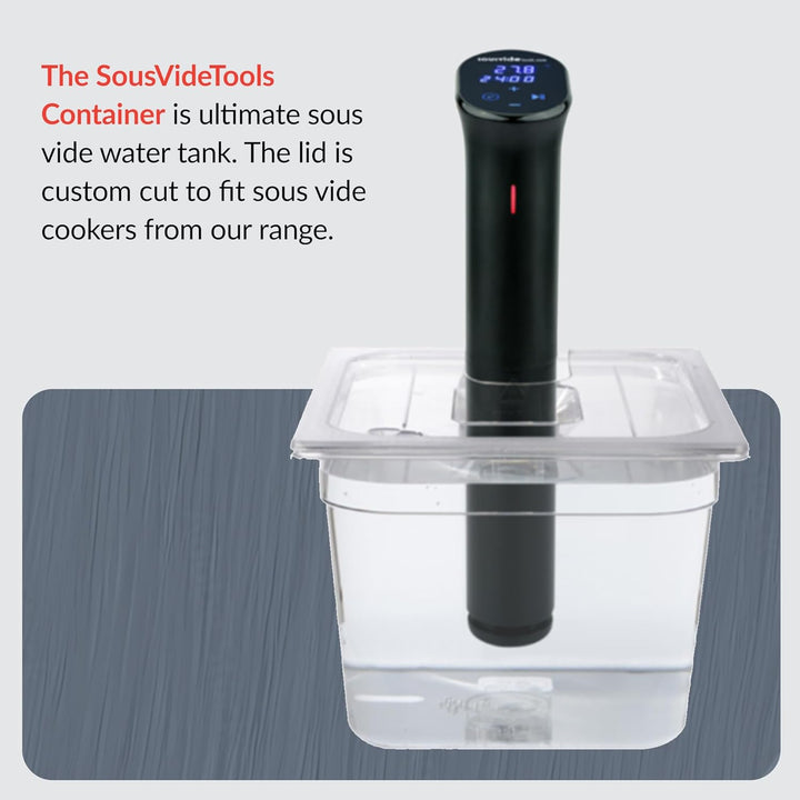 SousVideTools Behälter aus Polycarbonat, 11,6 l, mit Deckel passend für den Sous-Vide-Stick von Anov