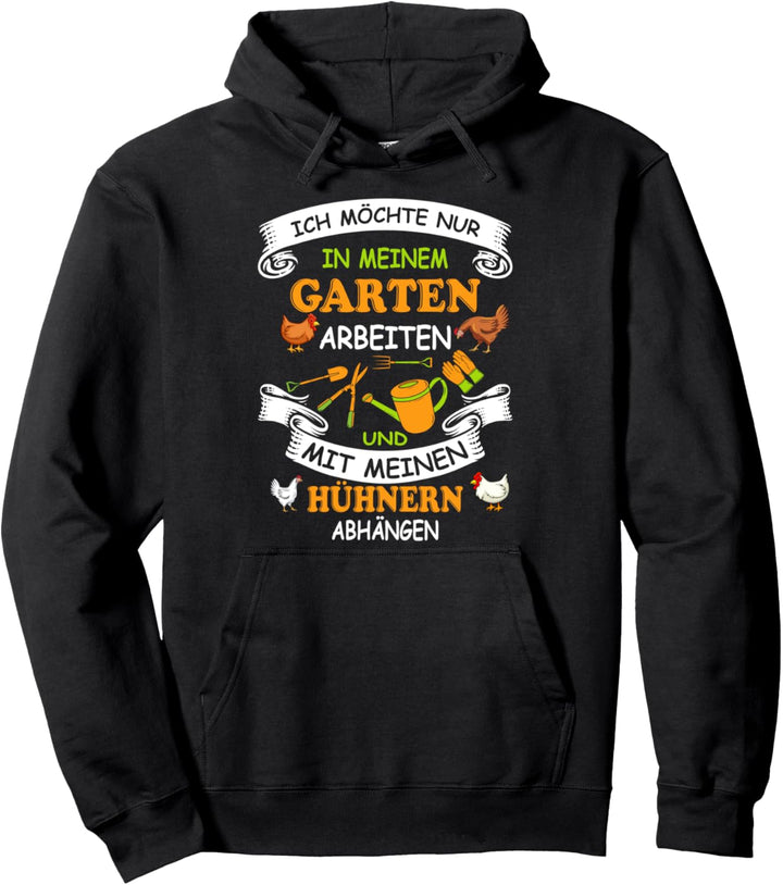 Landschaftsbau Ich möchte nur in meinem Garten arbeiten Pullover Hoodie