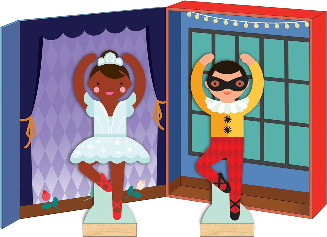 Petit Collage Ballet Dancers Magnetic Dress Up