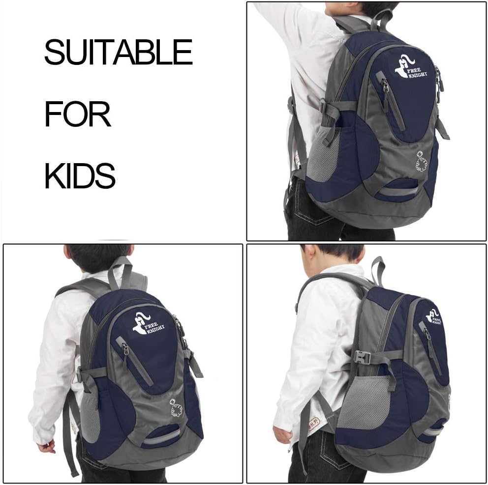 Kleiner Tagesrucksack 20L Radfahren Wanderrucksack Wasserdichter Reiserucksack Leichtgewicht (Marine