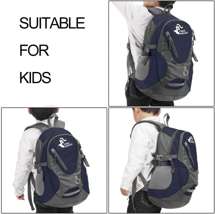 Kleiner Tagesrucksack 20L Radfahren Wanderrucksack Wasserdichter Reiserucksack Leichtgewicht (Marine