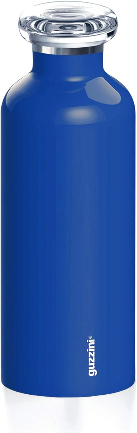 Guzzini - On The Go, ENERGY Thermosflasche, Trinkflasche Edelstahl - Ocker, Ø 7,3x h21,2 cm | 500 cc