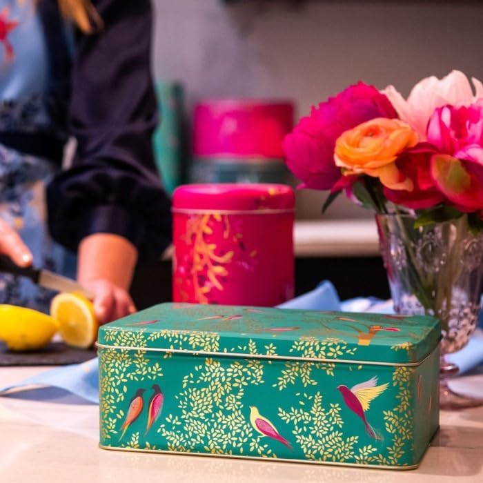 Sara Miller rechteckige Dose, „Green Birds“-Design