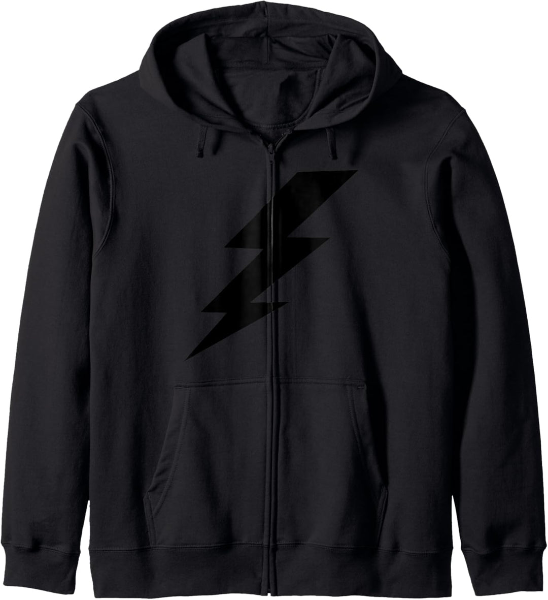 Blitz schwarze Silhouette Kapuzenjacke