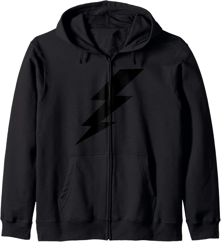 Blitz schwarze Silhouette Kapuzenjacke
