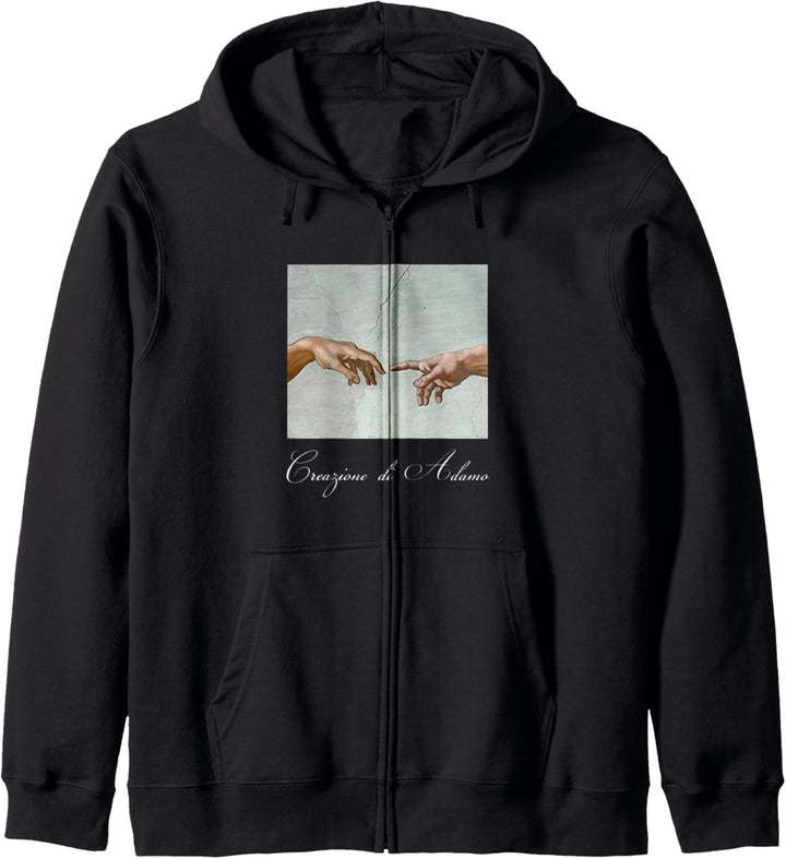 MichelAngelo - Creation of Adam - Creazione di Adamo - Kunst Kapuzenjacke