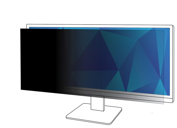 3M PF340W2B Blickschutzfilter Standard für Desktops 34Zoll Weit 21:9 34" Widescreen Monitor schwarz,