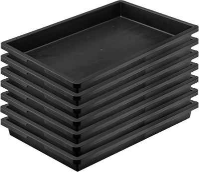UDOPEA Manna Profi Pflanzschale 60 x 40 x 6,5 cm stabile Gewächshaus-Wanne ohne Bodenlöcher wasserdi