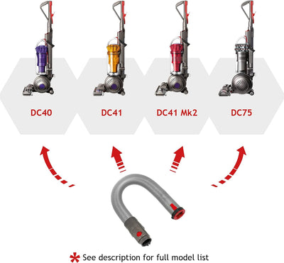 Spares2go Rohr Schlauch kompatibel mit Dyson DC40 DC41 DC55 DC75 Cinetic Staubsauger