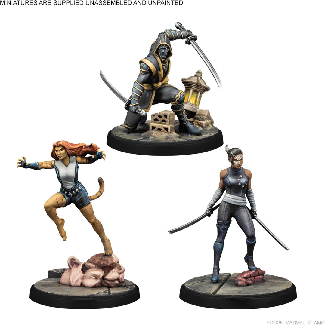 Asmodee, Marvel: Crisis Protocol – Echo, Ronin & Tigra, Character Pack, Atomic Mass Games, Tabletop,
