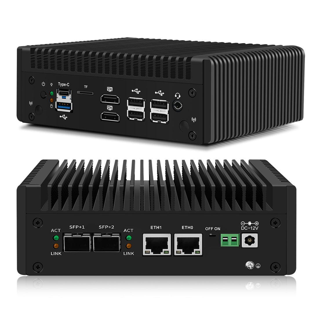 CWWK Mini PC N150 10GbE Firewall Appliance, Dual 10Gbit SFP+, 2 x i226-V 2.5GbE LAN, Micro OPNsense