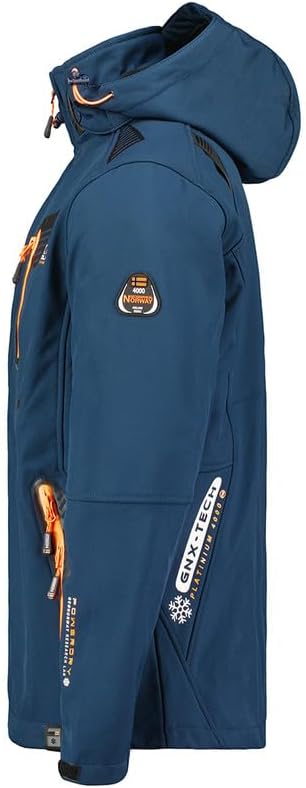 Geographical Norway Tanada Men - Softshelljacke Herren Wasserdicht atmungsaktiv Kapuze - Outdoor Man