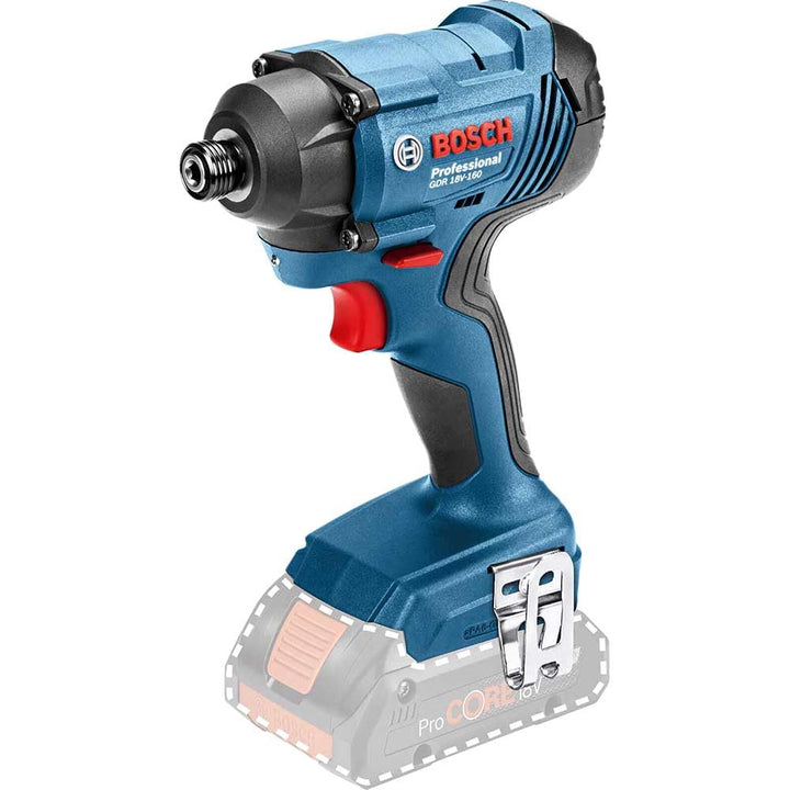 Bosch Professional 18V System Akku Drehschlagschrauber GDR 18V-160 (max. Drehmoment: 160 Nm, Schraub
