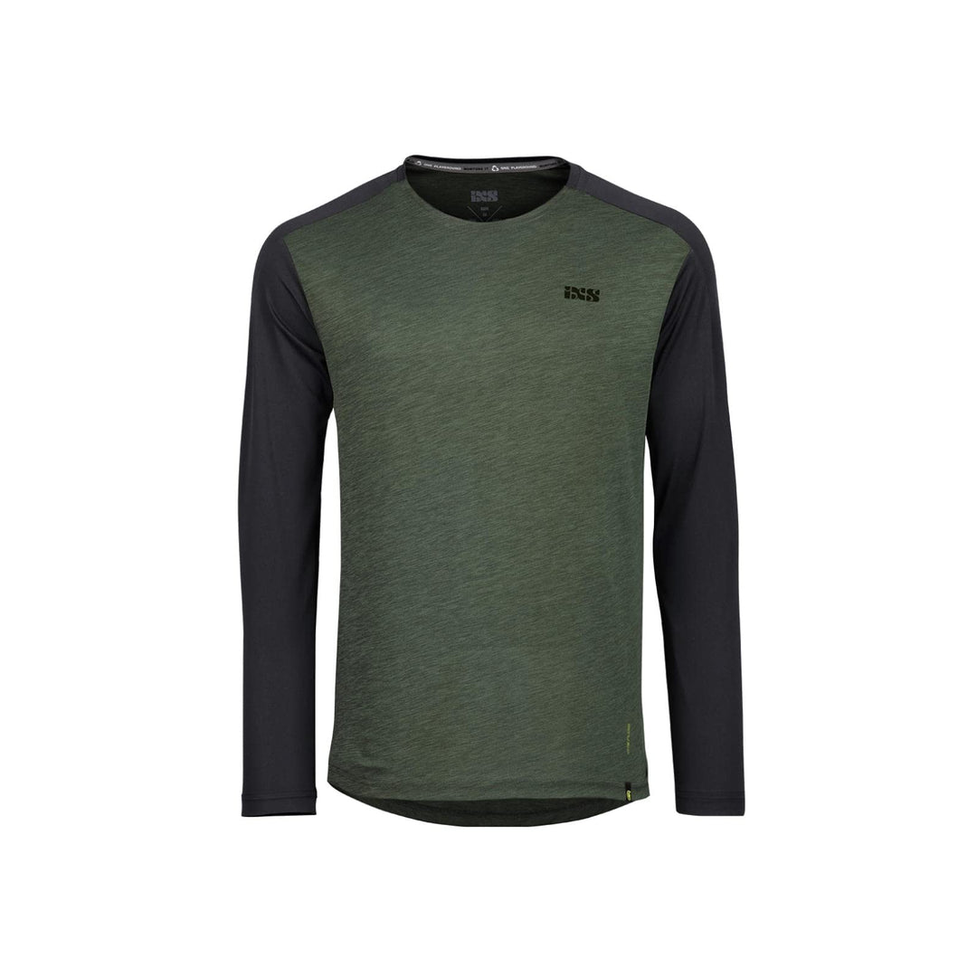 IXS MTB-Jersey Langarm Flow X Olive/Black M Oliv, M Oliv