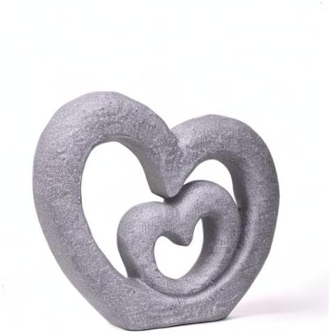 HAUCOZE Modern Dekor Skulptur Love Statue Modern Arts Wohnzimmer Kunst Polyresin Zuhause Geschenk 35