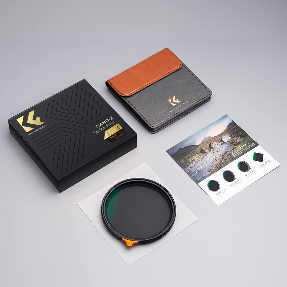 K&amp;F CONCEPT Filter 52mm Black Mist 1/4 &amp; Variable ND2-ND32 2-in-1-Multifunktionsfilter (Nano-Xcel Se