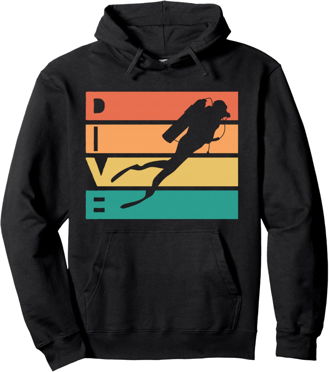 Retro Vintage Tauchen Geschenk für Taucher Pullover Hoodie