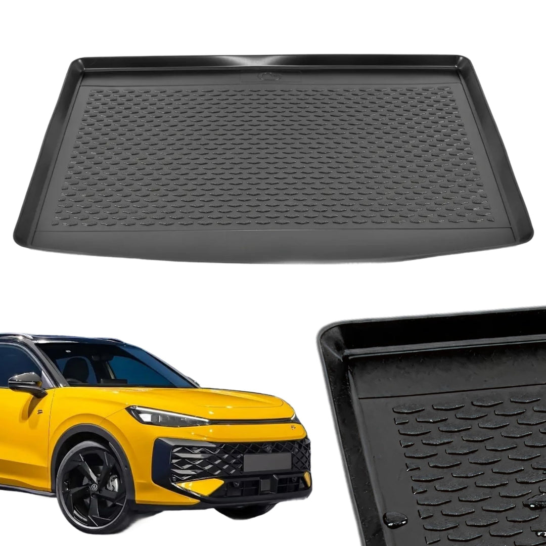 Gama Kofferraum Schutzmatte Kompatibel Mit Volkswagen T-ROC 2017-2025 Zubehör — Schwarz Gummimatte K