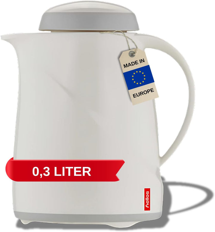 Helios Wave Kunststoff-Isolierkanne, weiss, 0,3 Liter Weiss 0,3 Liter, Weiss 0,3 Liter
