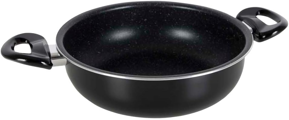 Gimex Black Line Kochtopfset 7 TLG. Kochgeschirr Campinggeschirr Kochtopf Bratpfanne