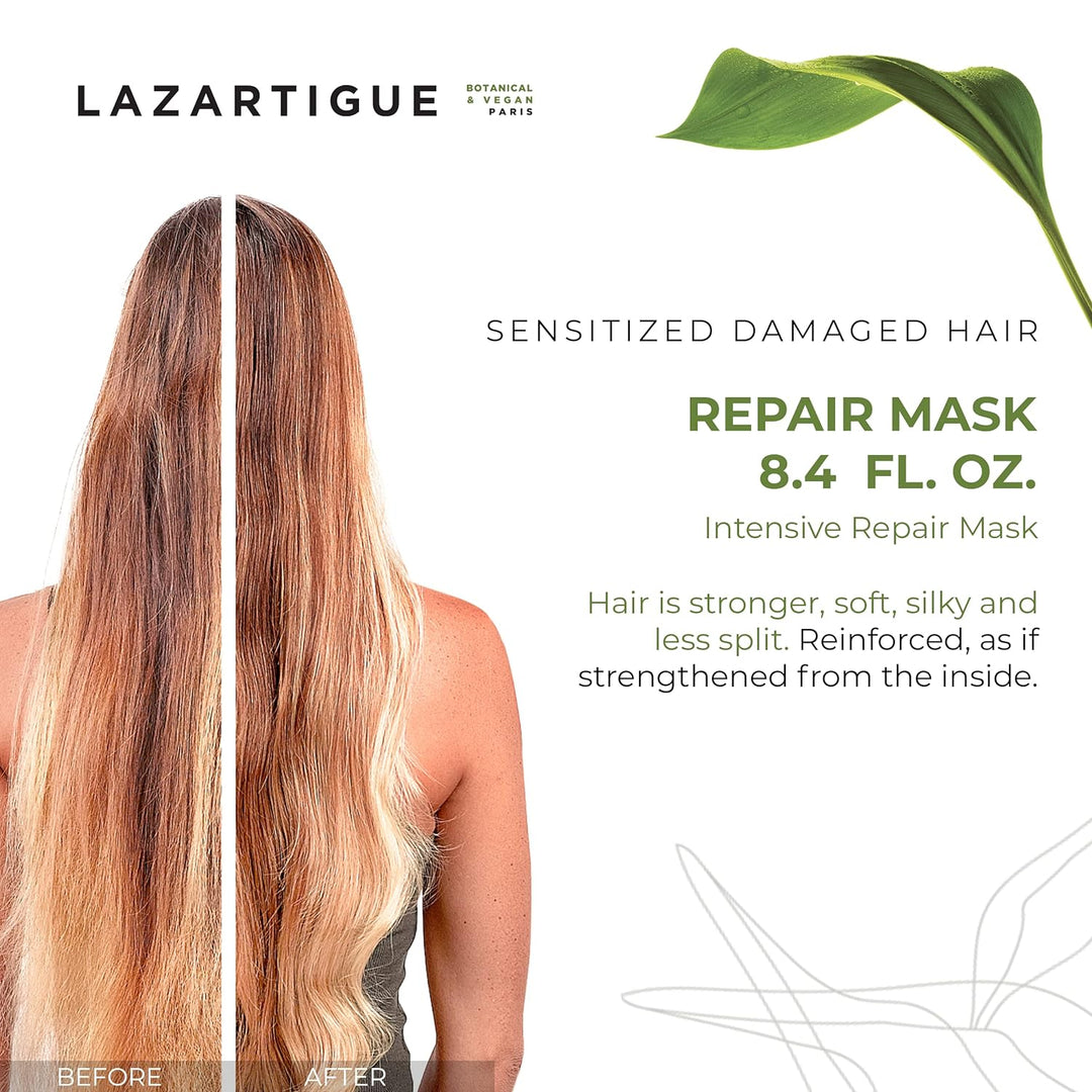 Lazartigue Repair Maschera Riparazione Intensa Capelli Danneggiati, 250ml