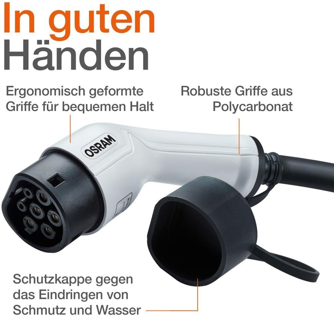 Osram BATTERYcharge 7PIN 3PHASE Fahrzeugtyp: 2 Ladepunkt-Ladegerättyp: 2 Max. Leistung: 22 kWh, Fahr