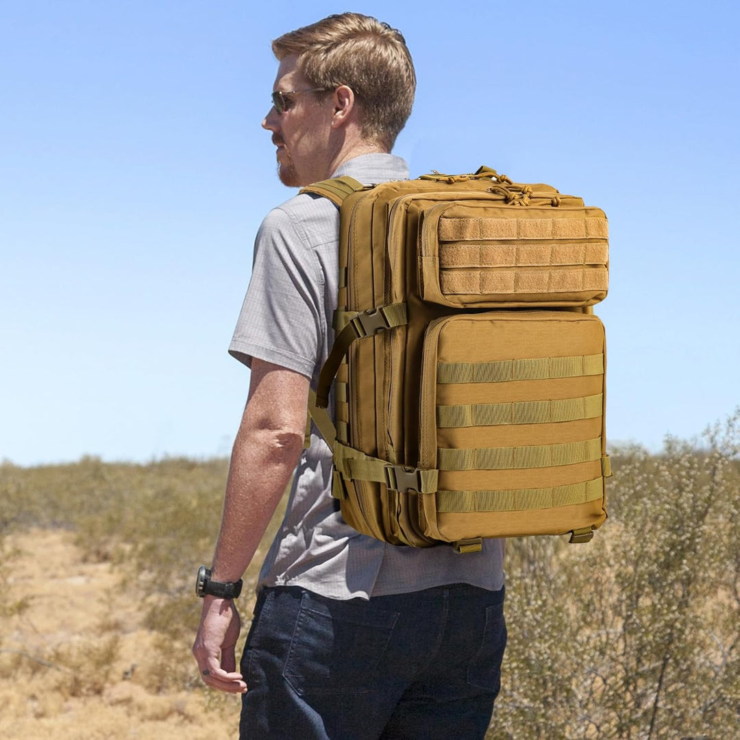 TANTOMI Taktischer Rucksack, 45L Militär Rucksack, Outdoor Rucksack, Travel Backpack, Tactical Backp