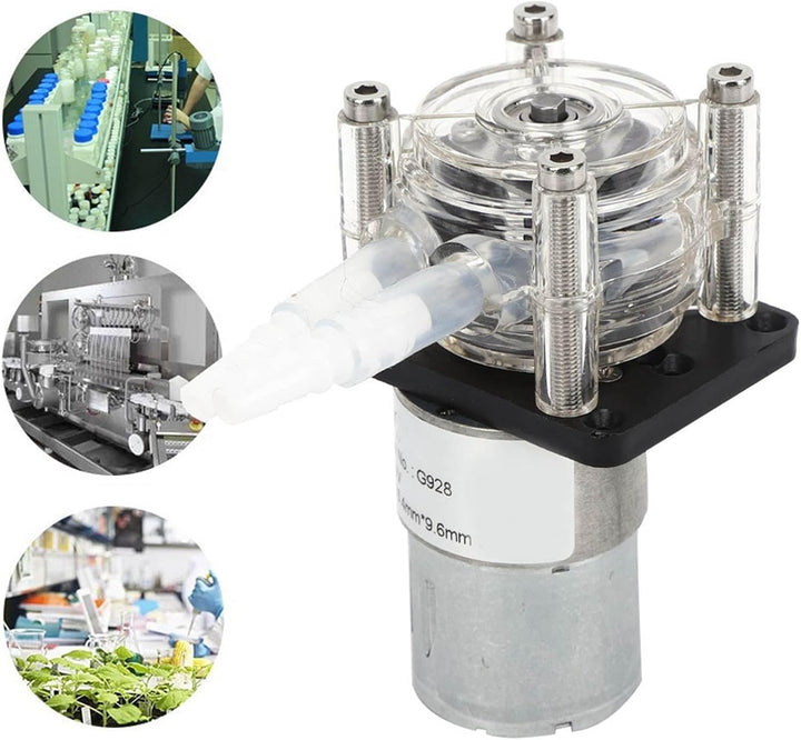 Fafeicy 24V Peristaltikpumpe G928 mit Kartenschlitzdesign, 500 ml/min Peristaltikpumpe mit grossem D
