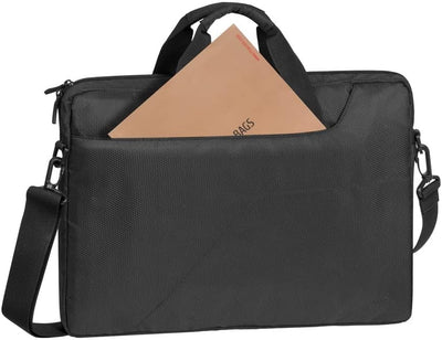 Rivacase Tasche für Notebooks bis 15.6 Zoll – Sehr kompakte Laptoptasche mit gepolsterten Wänden, Re